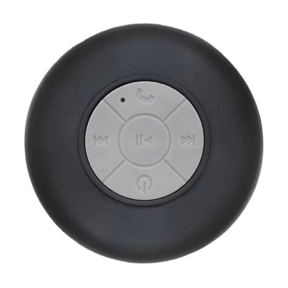 Waterproof Bluetooth Speaker with LED Lights, Suction Cup, and Phone Holder – Portable Mini Speaker for Shower, Car, Desk & Outdoor Activities