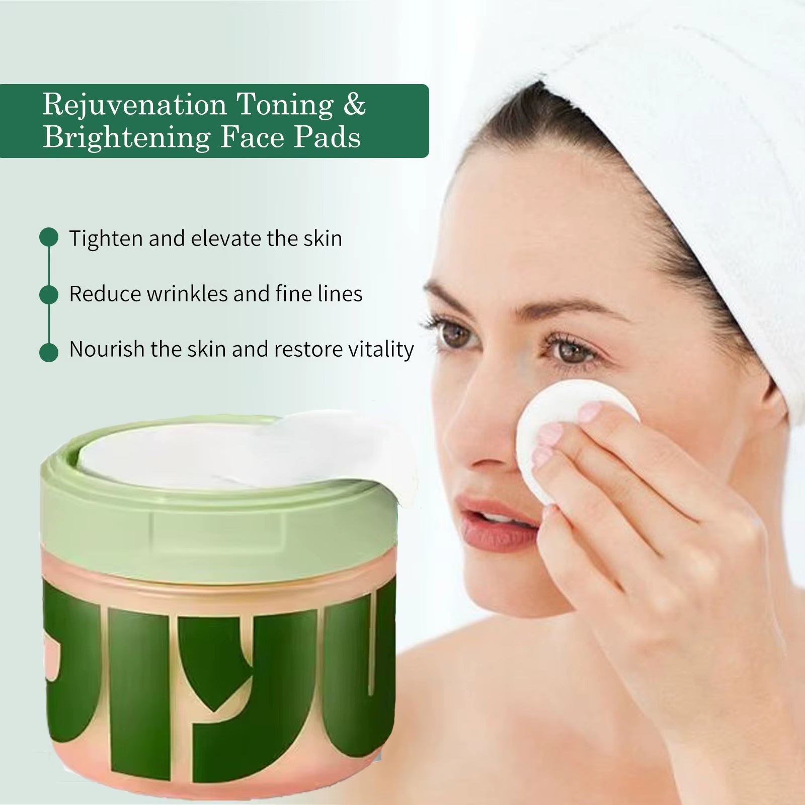 “Anti-Aging & Brightening Toner Pads – Reduce Dark Spots, Wrinkles & Fine Lines with Snail Mucin, Centella Asiatica, Niacinamide & Peptide Complex”